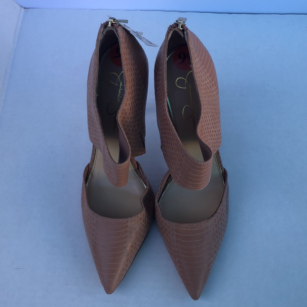 Jessica Simpson Pink Textured Heels